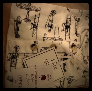 Kate Quinn airplane sleeveless bubble Henley